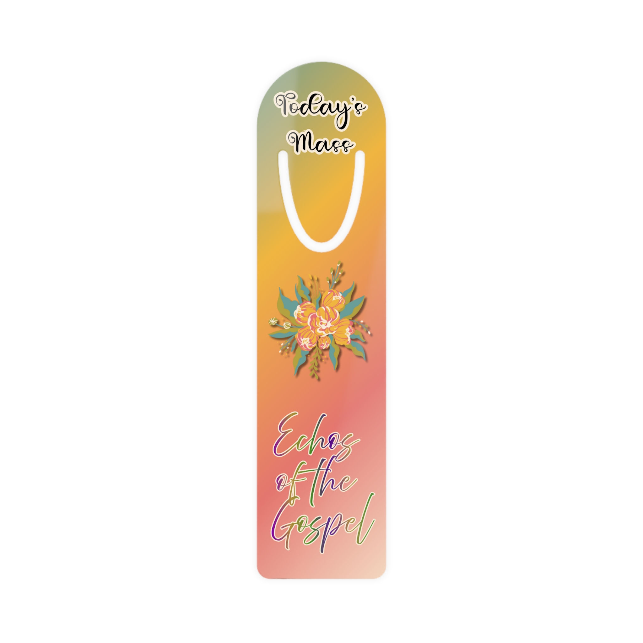 Floral 'Echoes of the Gospel' Magnetic Bookmark — Today's Mass Bible Marker