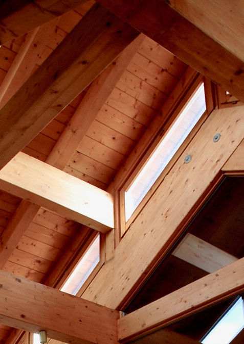 Dachstuhl mit Verglasung