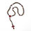 Miniature : Chapelet cuir & pierres