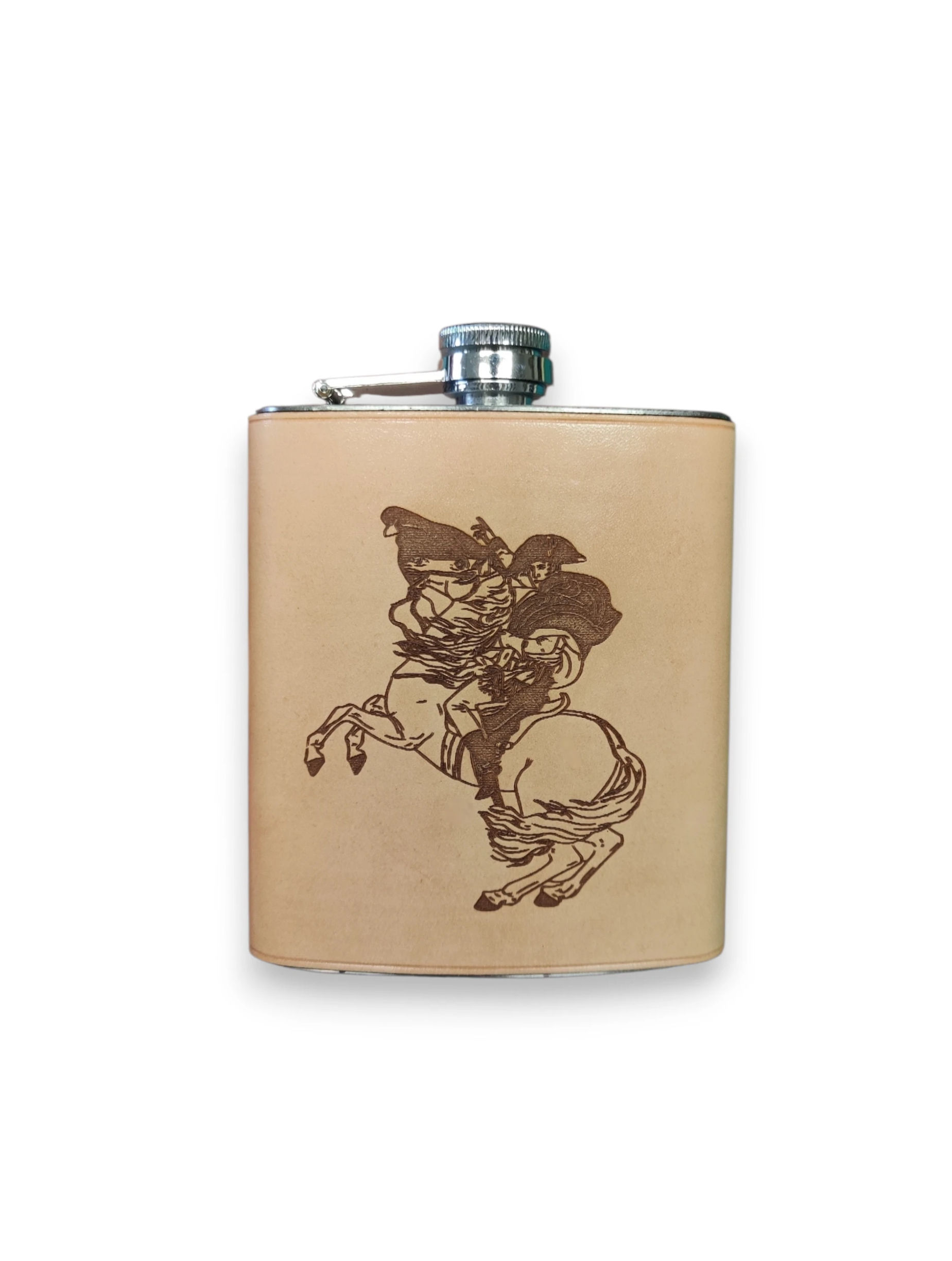 Flasque Napoléon à cheval - David