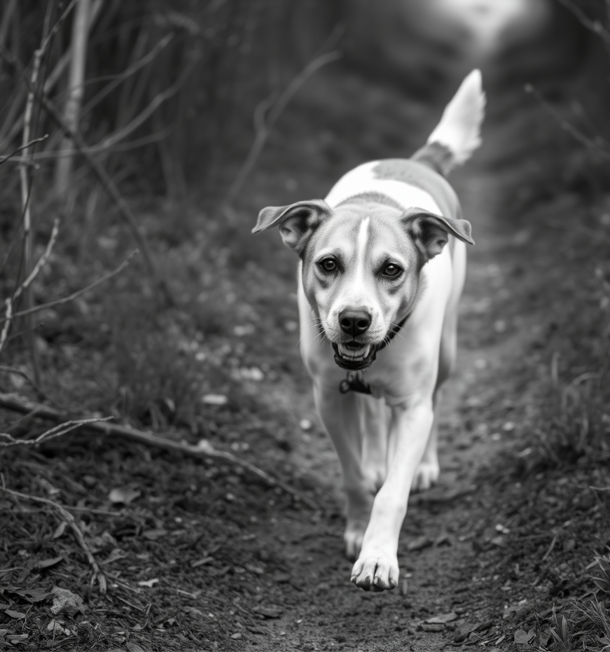 A rescue dog