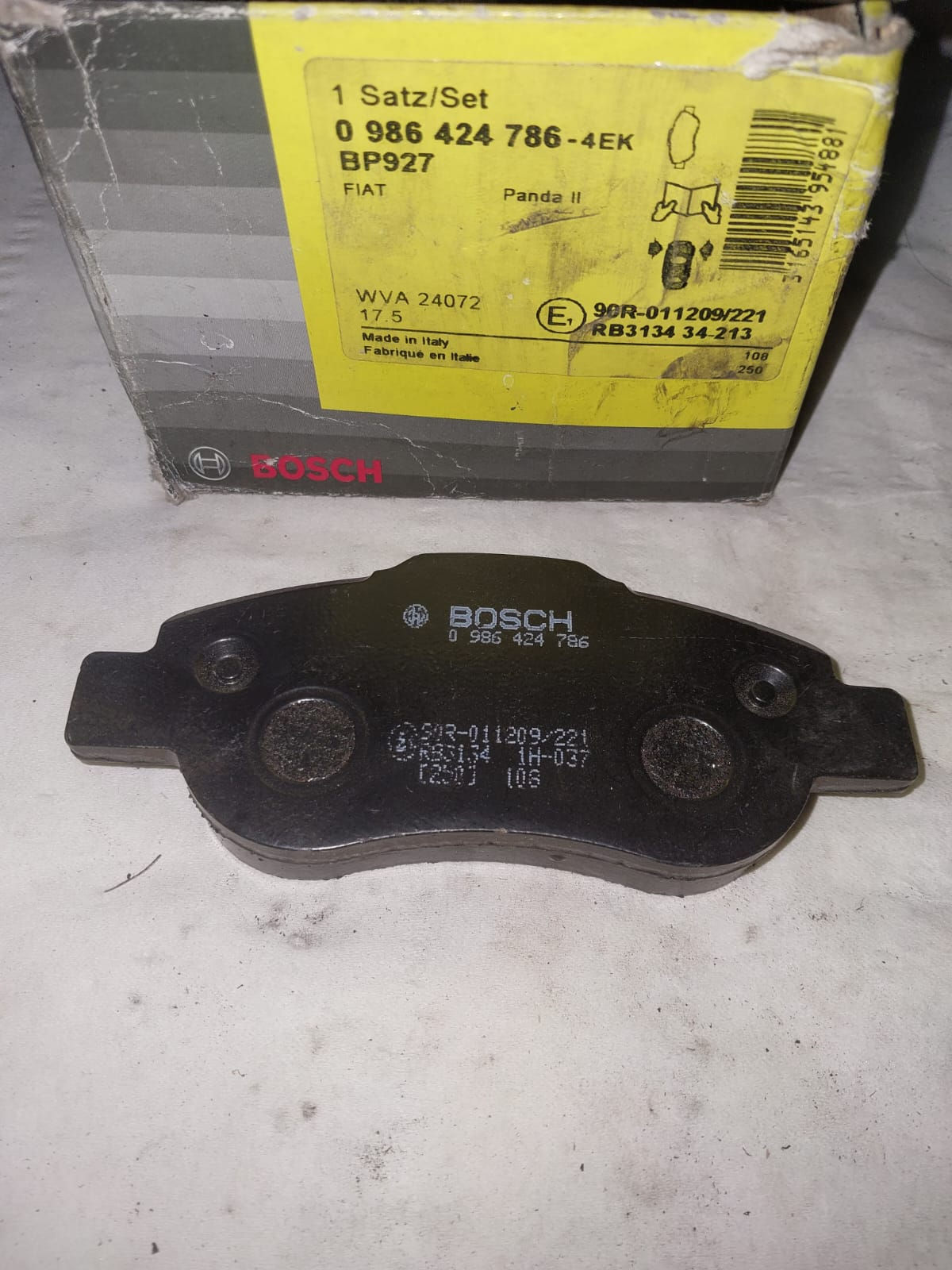 PASTGLIE FRENO BOSCH 0986 424 786