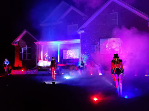 Free Britney Spears Haunted Halloween House Yard Display Greenville, North Carolina #FreeBritney