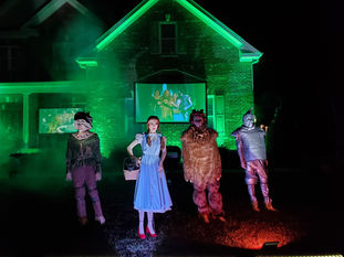 Haunted Halloween House Yard Display Greenville, North Carolina Wizard of Oz Dunhagan Road Fan Favorites