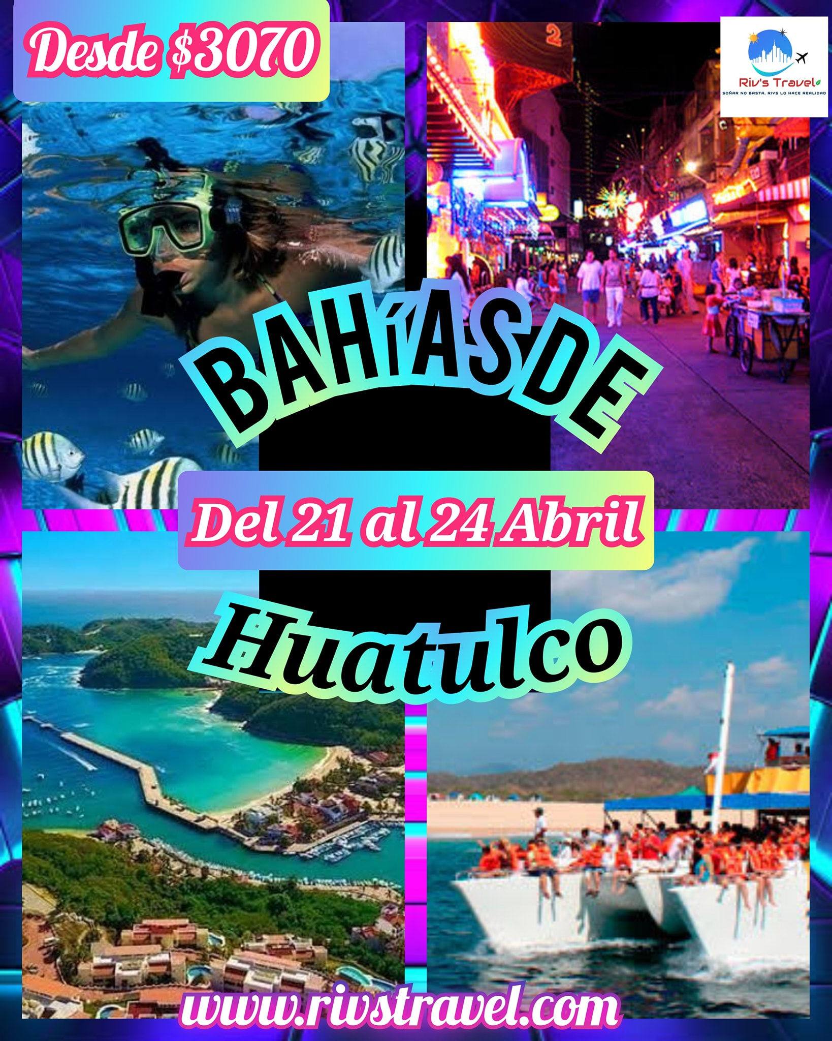 Bahias de Huatulco -Juquila-PTO Escondido