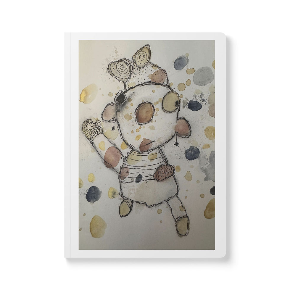 Thumbnail: Whimsical  Character Softcover Journal — Cute Notebook