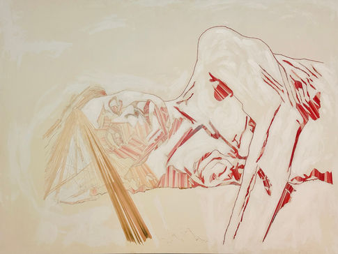 Reclining nude - panel 1