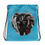 Thumbnail: Save Animals / 2 N 1 / Drawstring Bag / Blue
