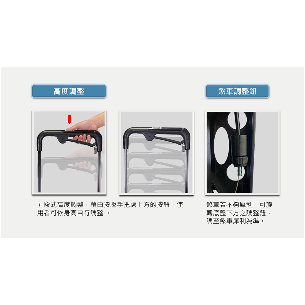 單手型助行購物車-SE