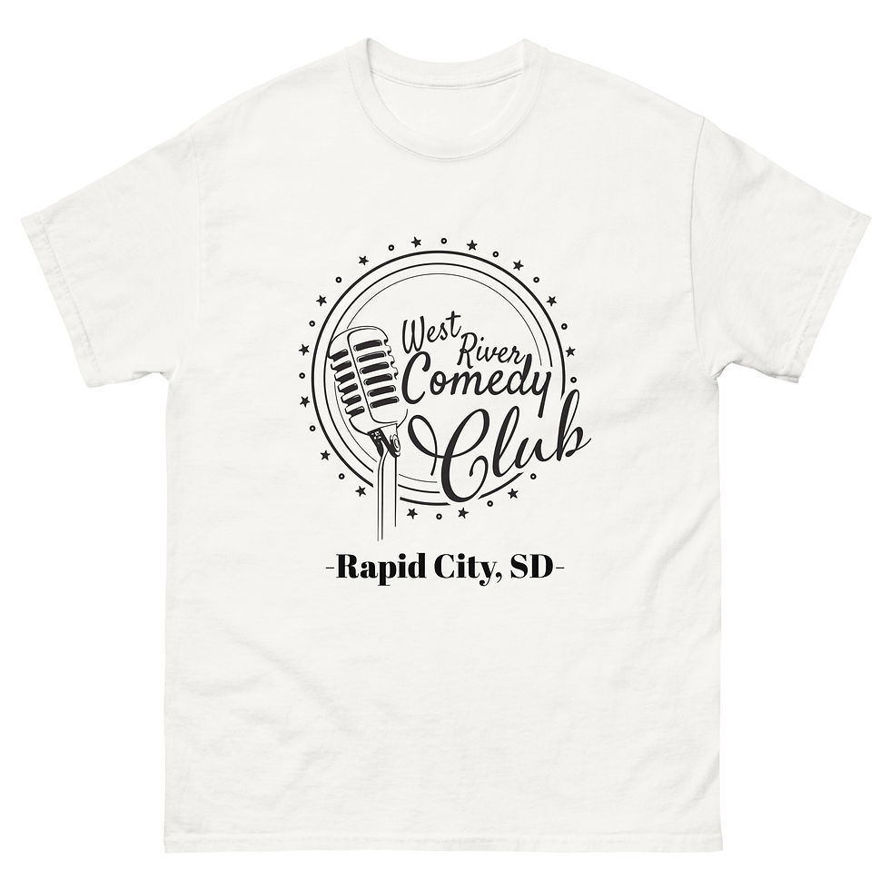 T-Shirt Black on White