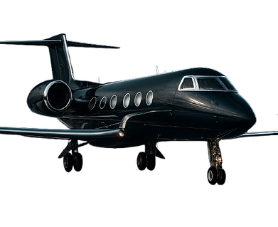 Black Gulfstream aircraft symbolizing Montana LLC tax‑free registration with Agent for Montana Titles in Helena