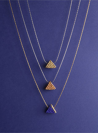INCAL - Colliers graphiques minimalistes en perles Miyuki