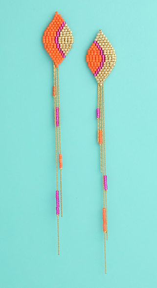 MÉDUSES - Boucles d'oreilles modulables en perles Miyuki