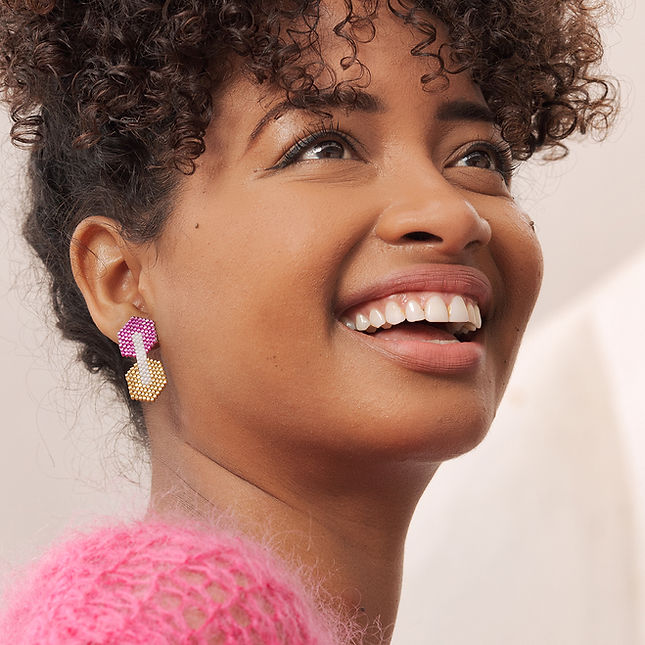 CHIC - Boucles d'oreilles en perles Miyuki