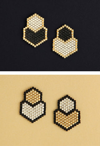 FROG - Guajira - Puces d'oreilles en perles Miyuki