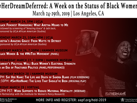 ANNOUNCING #HERDREAMDEFERRED 2019!