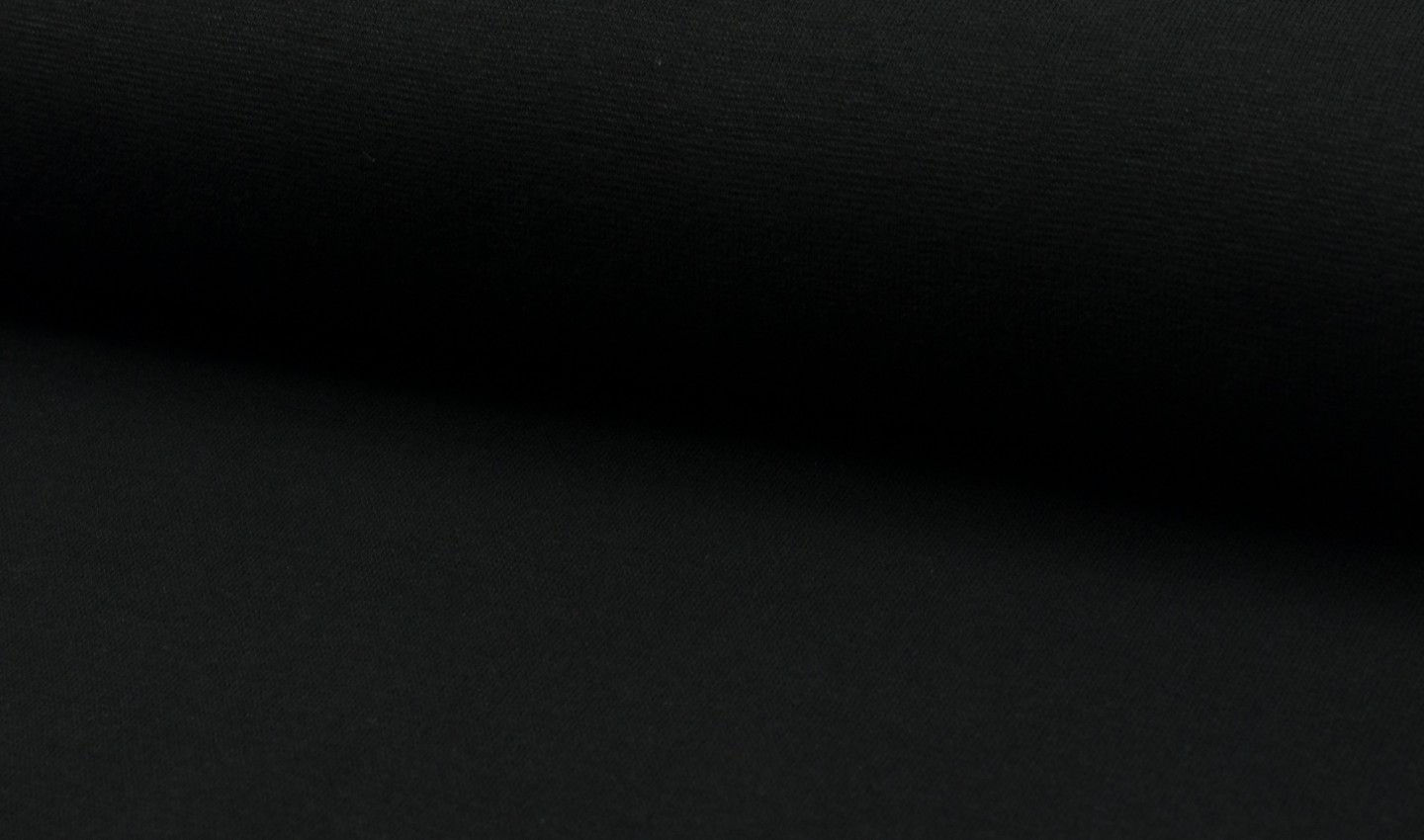 Bündchen Feinstrick Schwarz