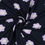 Miniaturbild: Sommersweat French Terry Retro Blumen Marineblau