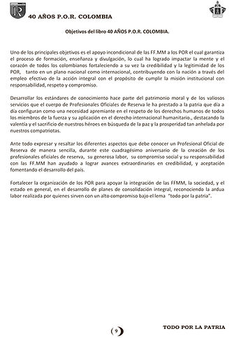 40 Años P.O.R Colombia