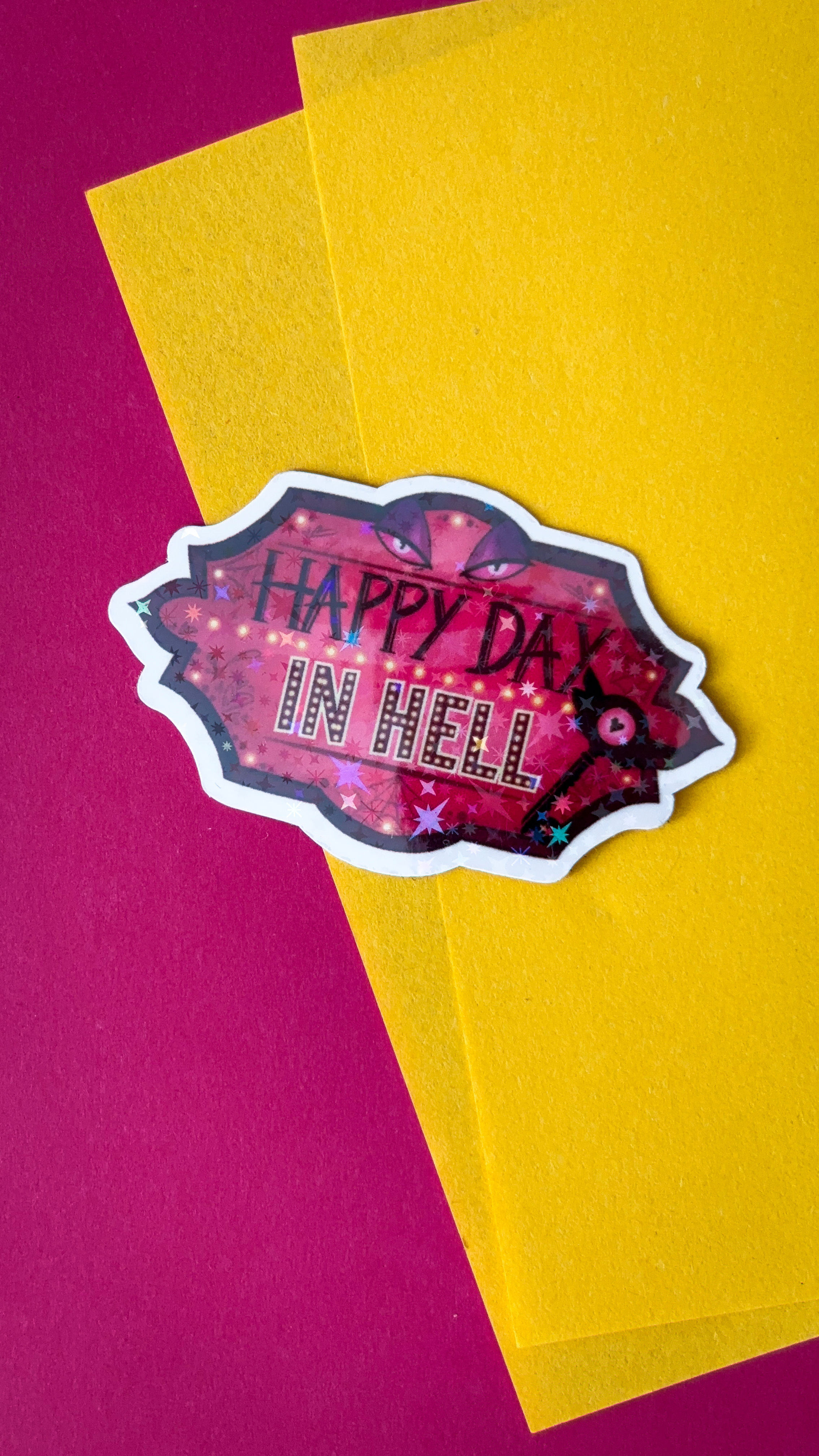 Happy Day in Hell Vinyl Sticker