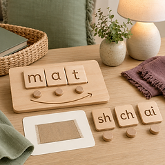 Hands-on letter and word-building resources supporting phonics and early literacy skills.