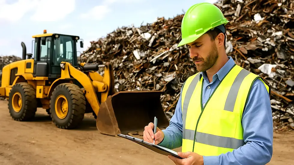 Safety manager reviewing ZoneSafe proximity detection data in an industrial facility