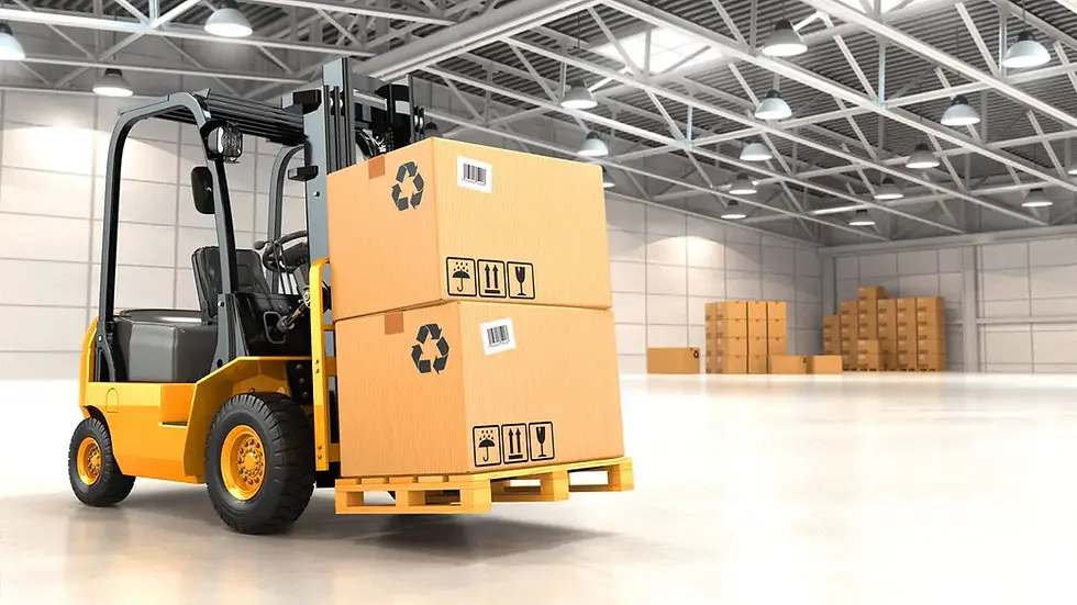 Articles on forklift pedestrian detection systems, collision avoidance, and EHS safety solutions