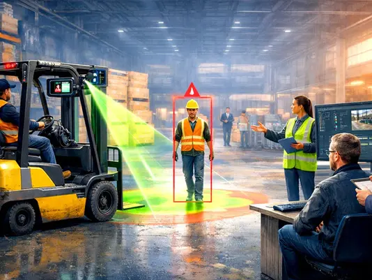 EHS Managers and Safety Teams are reviewing pedestrian detection systems in live conditions