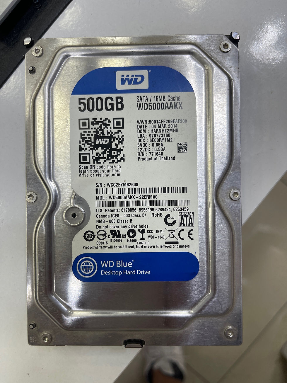 Western Digital WD Blue WD5000AAKX - 22ERMA0 500GB 3.5 HDD %100