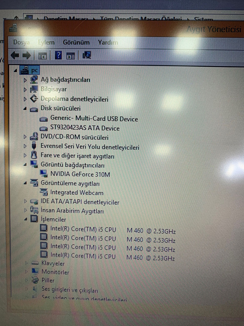 Küçük resim: Dell Vostro 3300 i5-460M GT310 4GB RAM 320GB 13.3" Notebook