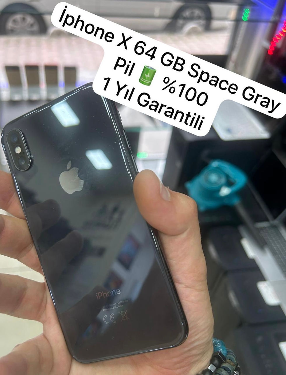 Kiralık Iphone X 64GB Space Gray Tüm Fonksiyonları Aktif Pil %100