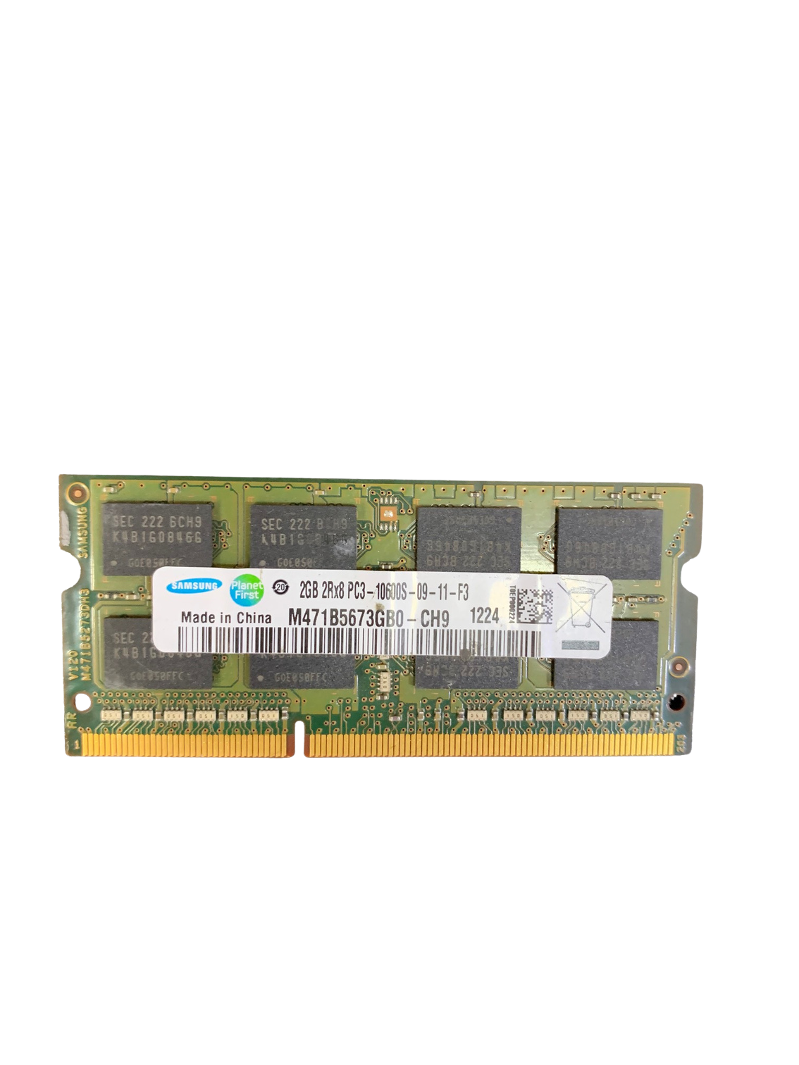 Samsung 2GB DDR3 1333MHz Laptop RAM PC3-10600S SO-DIMM