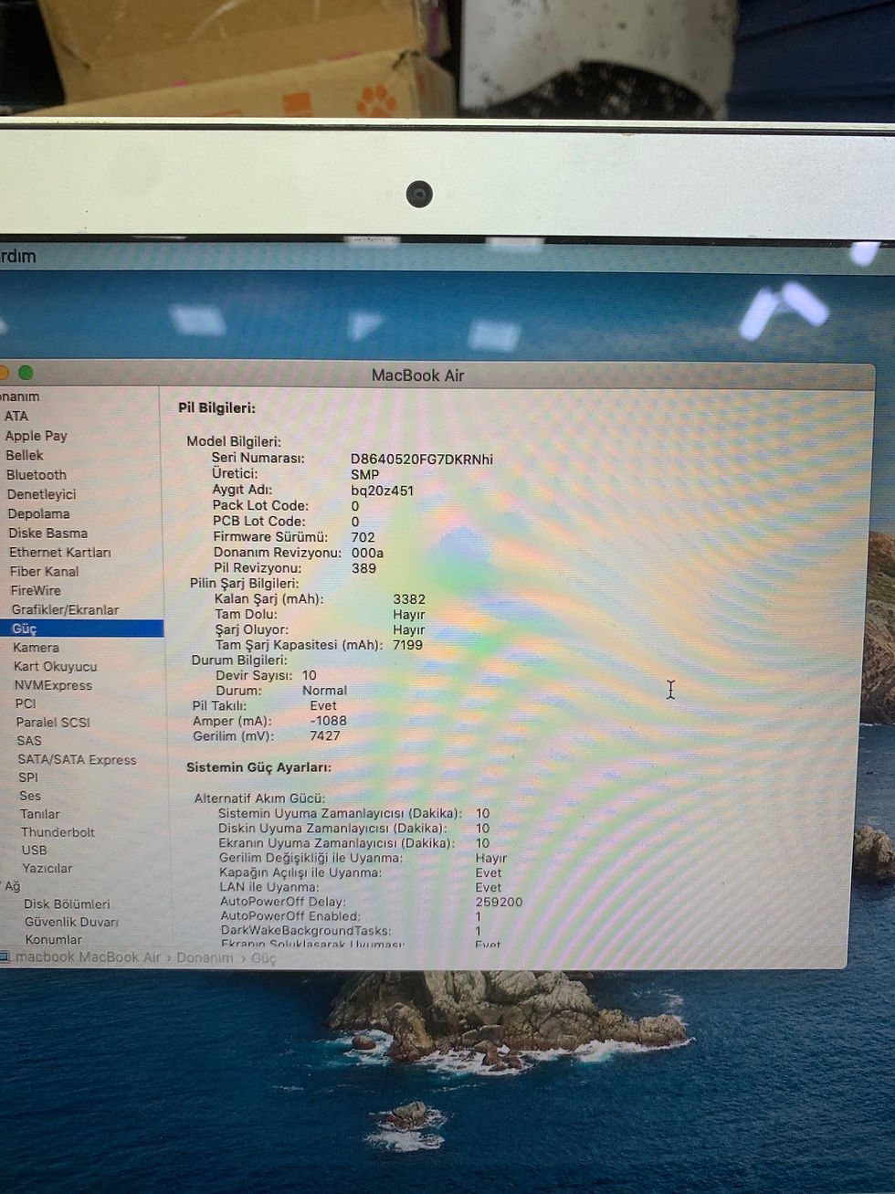 Küçük resim: Apple MacBook Air A1466 i5 4GB RAM 256GB SSD 13" Notebook (Pil Döngü: 10)