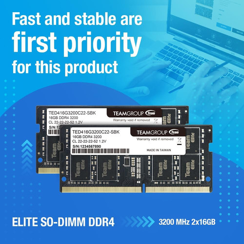 Teamgroup Team Elite DDR4, 16 GB 3200Mhz Notebook Ram | KADU Bilişim