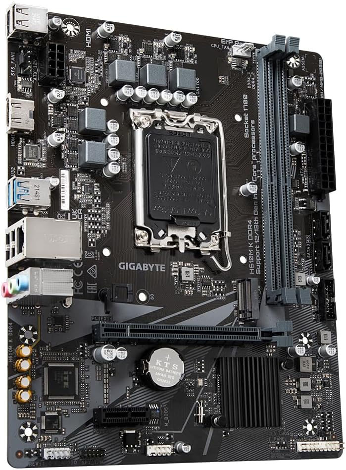 Küçük resim: Gigabyte H610M-K Intel 13 - 14 Nesil