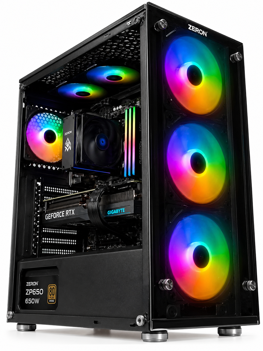 Ryzen 5 3500 RX 470 4GB 8GB RAM 256GB SSD RGB Gaming Oyuncu Kasası