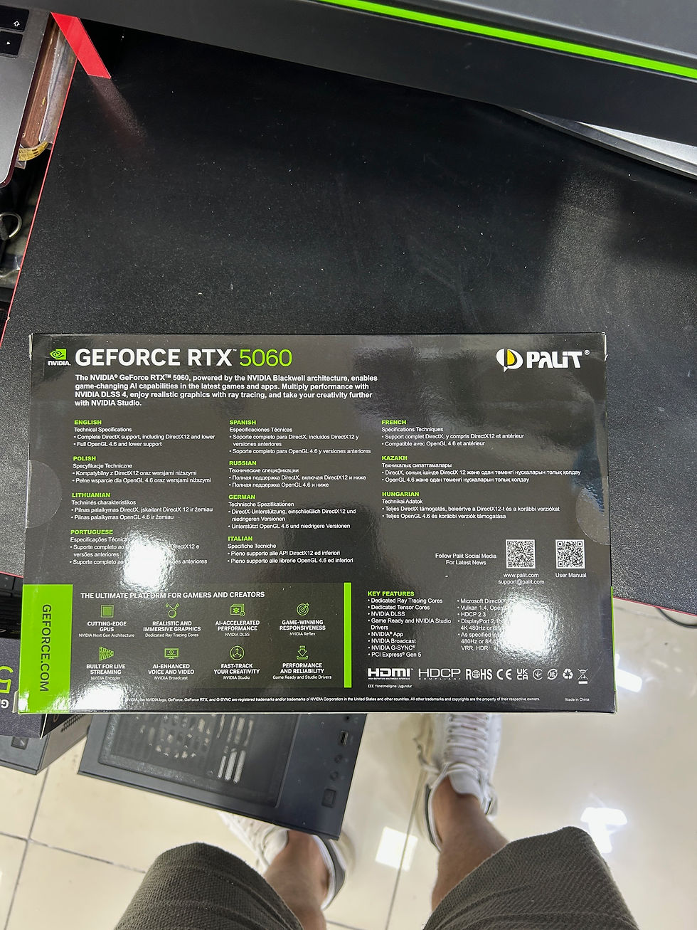 Küçük resim: Palit GeForce RTX 5060 Dual 8GB GDDR7 128Bit PCIe 5.0 Ekran Kartı