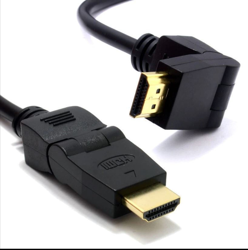 1.8M Hdmi Kablo 360 Derece Dönen Hareketli Oynar Başlıklı HDMI