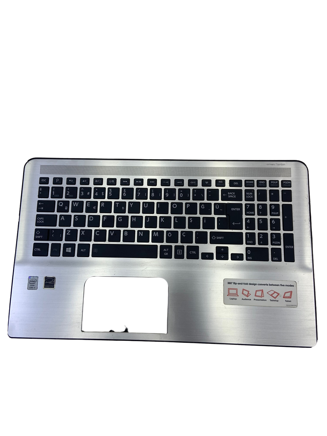 Toshiba Satellite Radius P55W-B5220 PSVP2U Üst Kasa Klavye ve Kasası