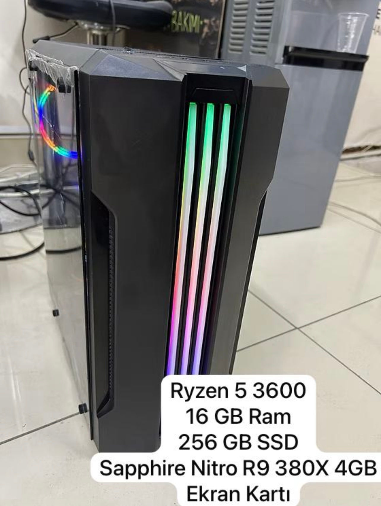 Kiralık AMD Ryzen 5 3600 R9 380X 256 Ssd 16GB 3200Mhz Ram Oyuncu Kasası
