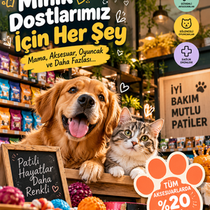 PatiLand Pet Shop – Marka Kampanya Afişi