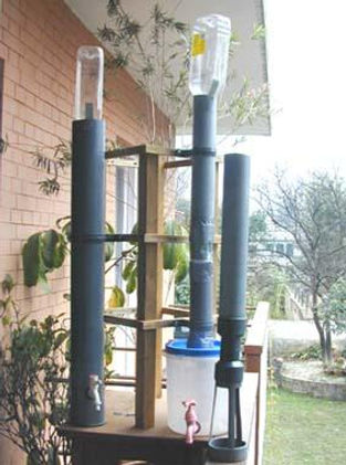 Household water filters of granulated ceramics