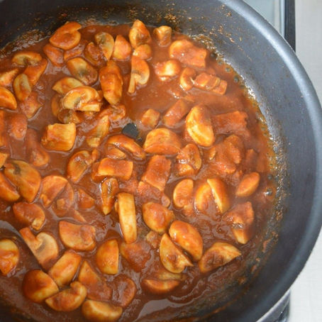 Asado de champiñones