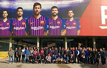 Group in front of Camp Nou before tour.j