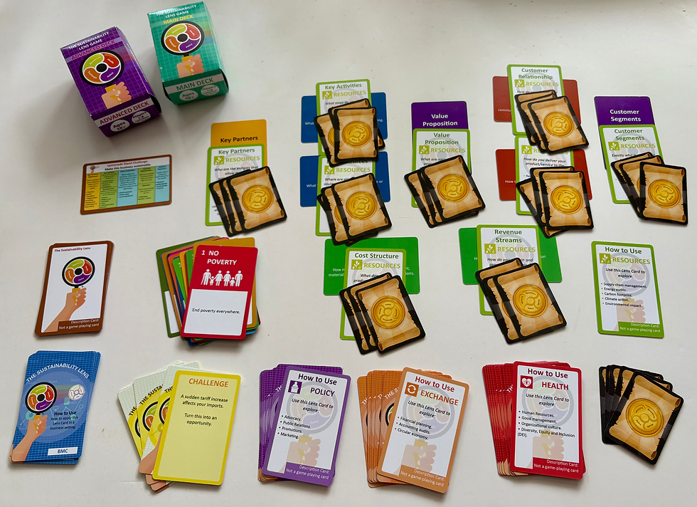 Thumbnail: Dual Deck in play: Sustainability Lens Card Game