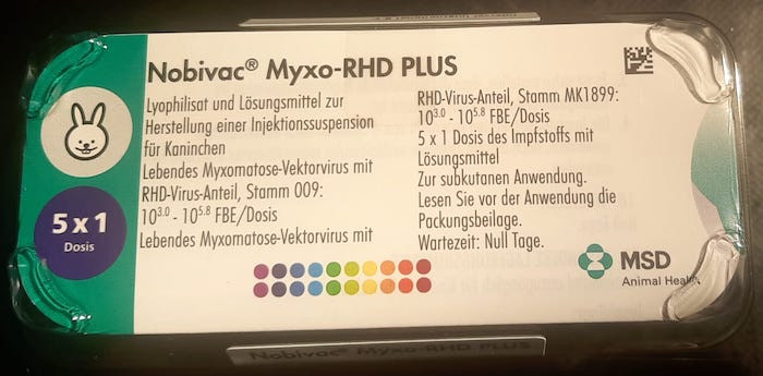 Impfstoff für Kaninchen