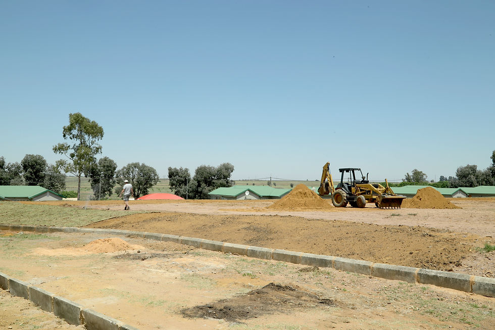 Komatsu Foundation Trust progress on the African Blessings Sports Field Project