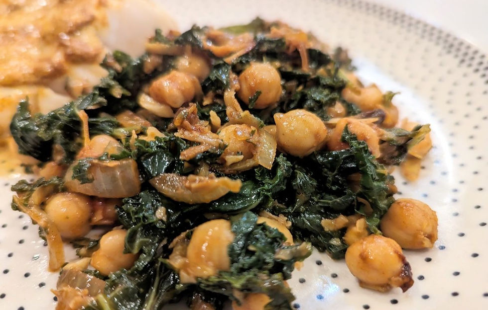 Kale with Chana & Coconut (V)