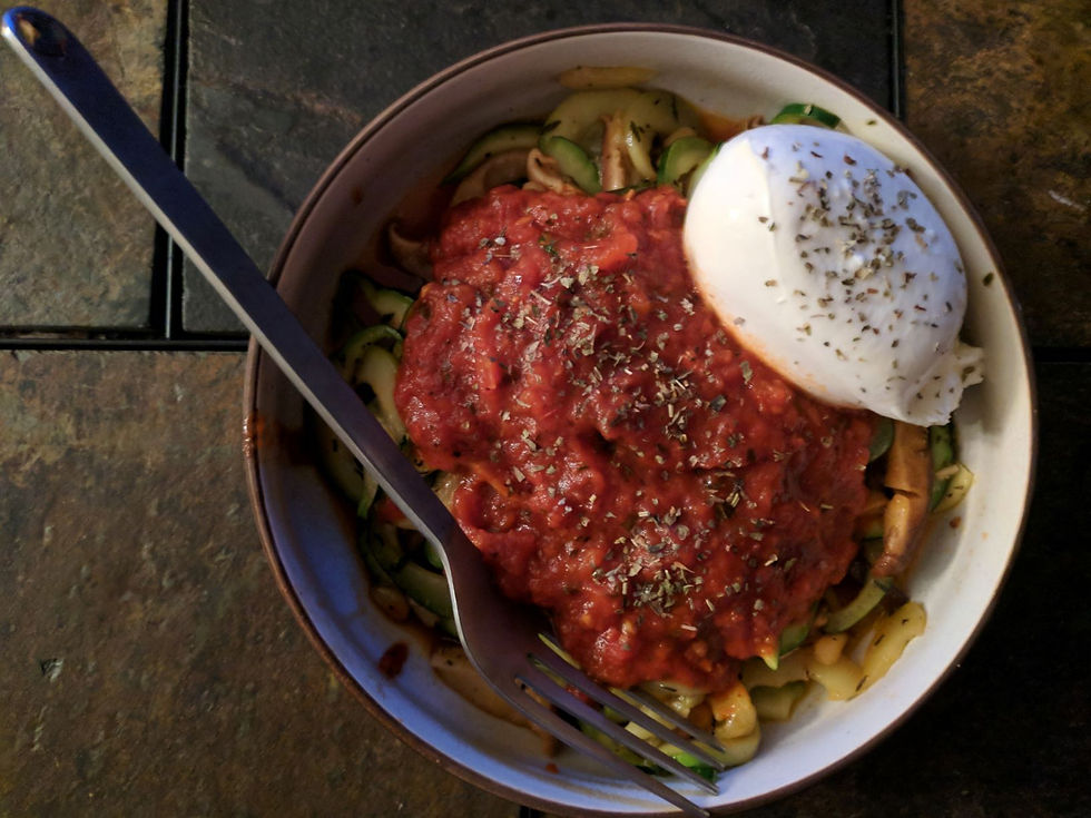 mushroom zoodles