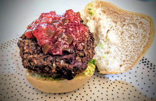Strawberry Basil Burger (GF, V)